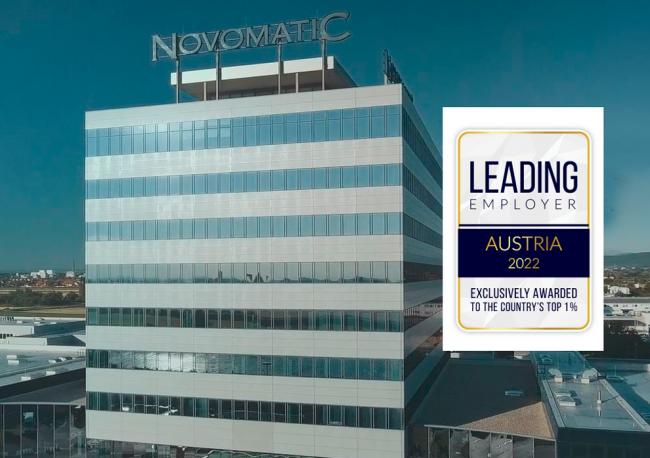 NOVOMATIC wins the award as 