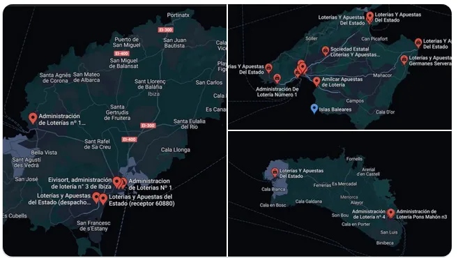 ...Y éste es el mapa de la proliferación de los locales de juego del Estado en Baleares