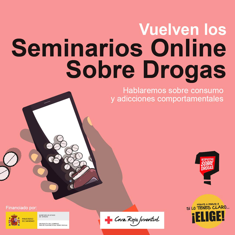 FEJAR participará en la segunda edición de los seminarios online sobre adicciones comportamentales organizados por Cruz Roja Juventud