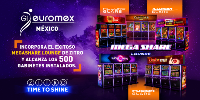 GRUPO GI EUROMEX INCORPORA EL EXITOSO MEGASHARE LOUNGE DE ZITRO Y YA ALCANZA LOS 500 GABINETES INSTALADOS