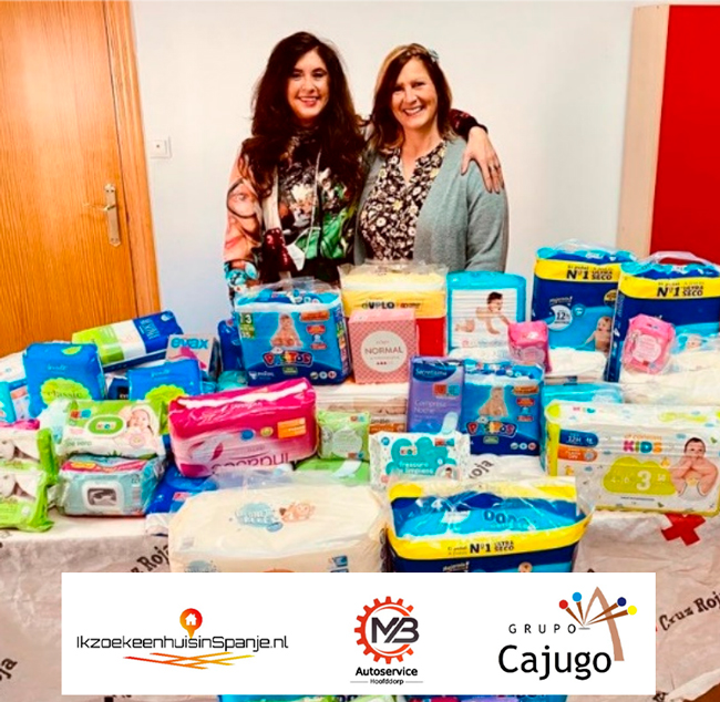 Cajugo supports the Pinoso Red Cross together with the Dutch companies ikzoekeenhuisinSpain.nl and MB Car Service Hoofddorp