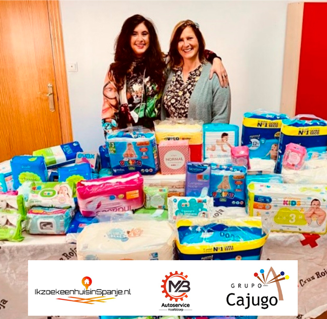 Grupo Cajugo supports the Pinoso Red Cross together with the Dutch companies ikzoekeenhuisinSpain.nl and MB Car Service Hoofddorp