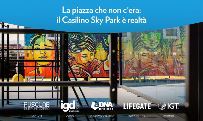 IGT Italia contributes to the innovative Casilino Sky Park project (Video and Photos)