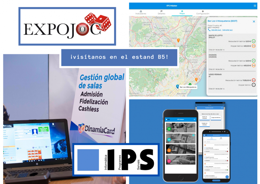  IPS confirma su presencia en Expojoc con el catálogo completo para hostelería y saloness