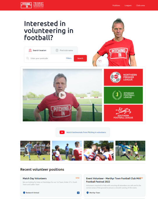 The Entain Foundation invests in Pitching In Trident Leagues, the first national volunteer hub to promote English grassroots football