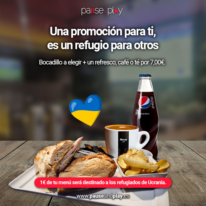 Pause&Play lanza una oferta solidaria a favor de los refugiados de Ucrania