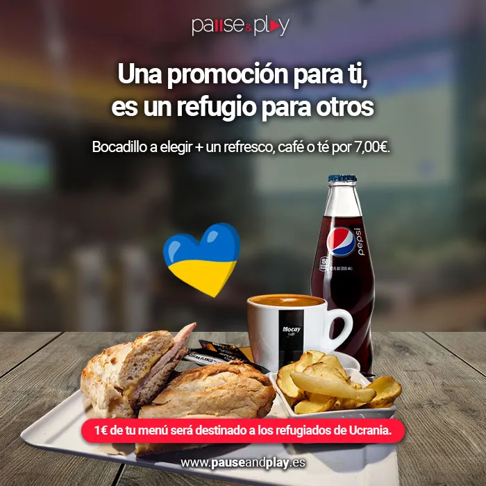 Pause&Play lanza una oferta solidaria a favor de los refugiados de Ucrania