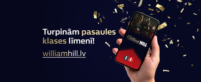 William Hill launches its online casino and sports betting brand in Latvia