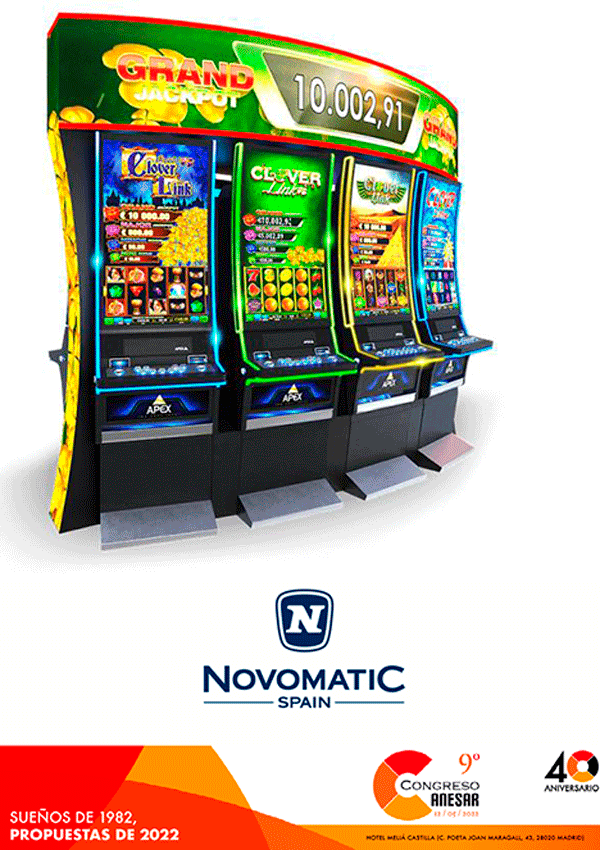 NOVOMATIC SPAIN estará en el 9º CONGRESO ANESAR 
