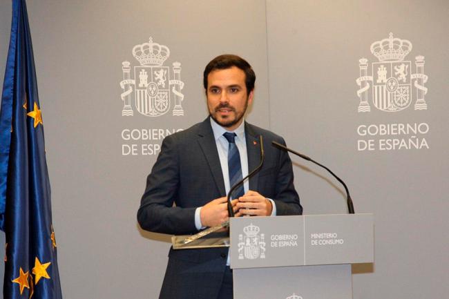 Alberto Garzón, ministro de Consumo