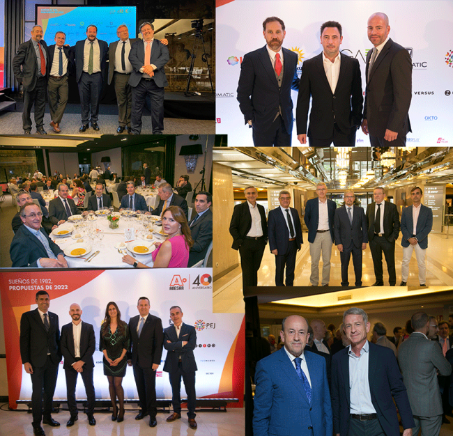 Las RULETAS Compact y Luxury de MGA INDUSTRIAL les ofrecen las FOTOS de la cena del Congreso de ANESAR