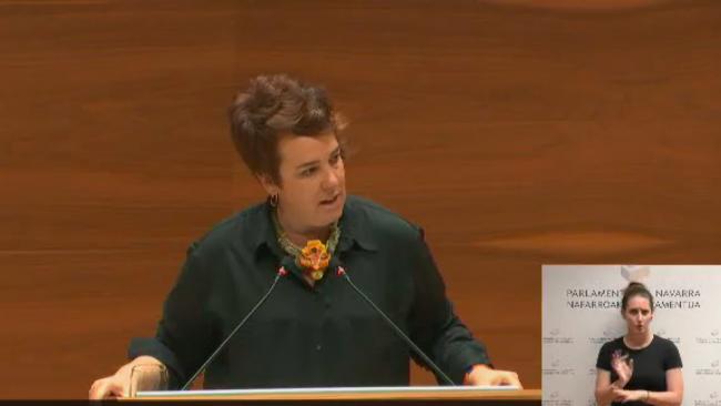 Ainhoa Aznárez Igarza sobre la Ley Foral del Juego de Navarra recalca que vía enmiendas lograron seducir y traer a la luz a grandes grupos parlamentarios