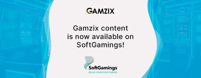 Gamzix se asocia con SoftGamings