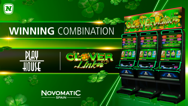 NOVOMATIC Spain: Play House apuesta por Clover Link de Apex