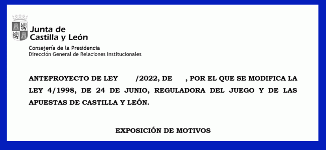 Anteproyecto de CyL: Cursos de formación, controles de acceso, labores en JR...