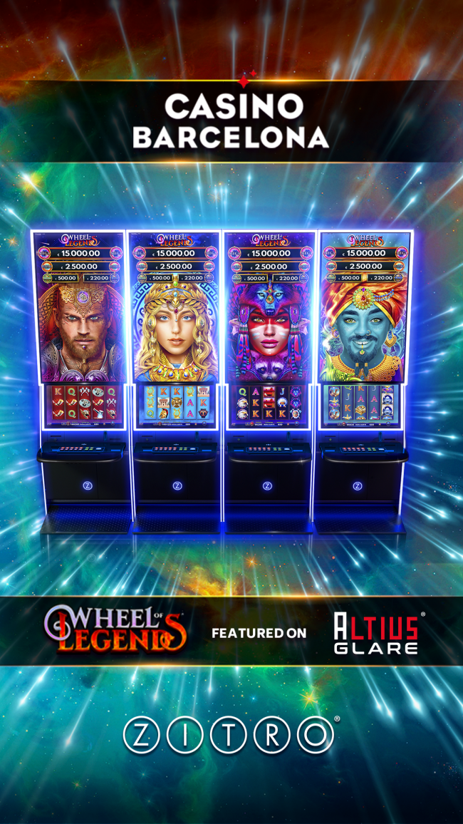  ZITRO's Wheel of Legends arrives at Casino Barcelona
