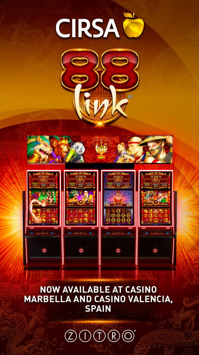  CIRSA INSTALLS ZITRO’S AWARD-WINNING 88 LINK IN ITS CASINOS