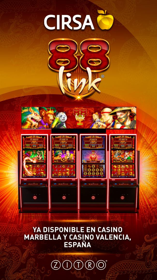 CIRSA INSTALA EL GALARDONADO 88 LINK DE ZITRO EN SUS CASINOS
