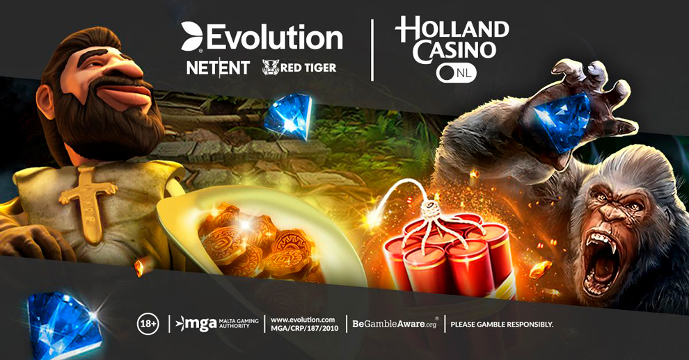 Evolution and Holland Casino Online sign an agreement for the distribution of NetEnt and Red Tiger slots