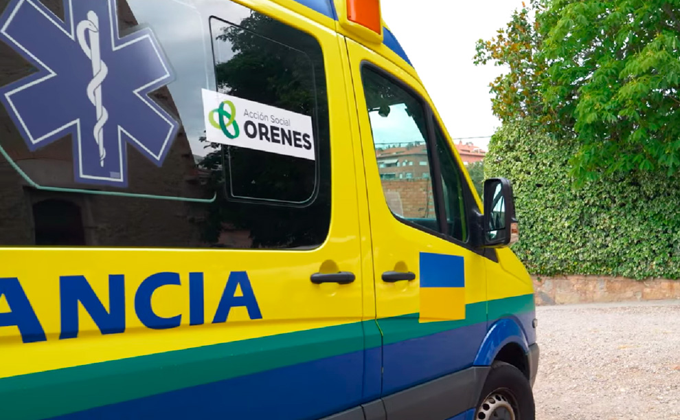  Grupo Orenes apadrina una ambulancia enviada a Ucrania (Vídeo)