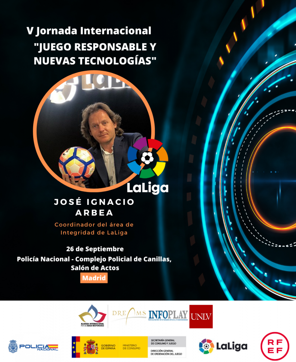  José Ignacio Arbea (LaLiga) se une al distinguido grupo de ponentes de la V Jornada Internacional por el Juego Responsable
