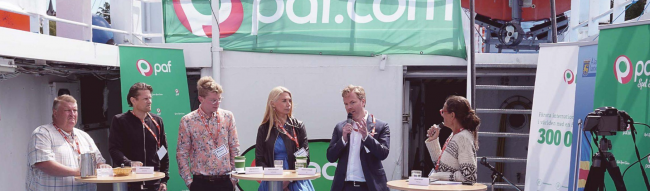 Paf organiza debate sobre política de juego en Almedalen 