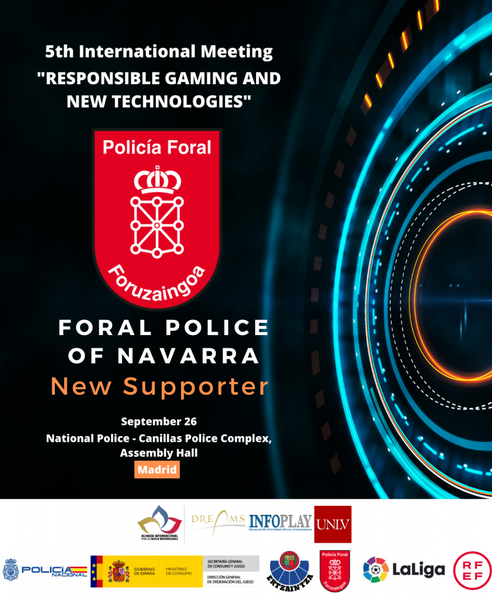 Foral Police of Navarra confirms its support for the V International Meeting for Responsible Gaming