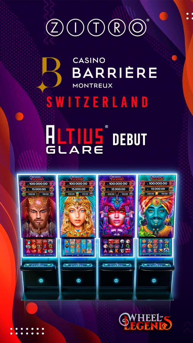  CASINO BARRIÈRE MONTREUX IS FIRST TO INSTALL ZITRO’S ALTIUS GLARE IN SWITZERLAND