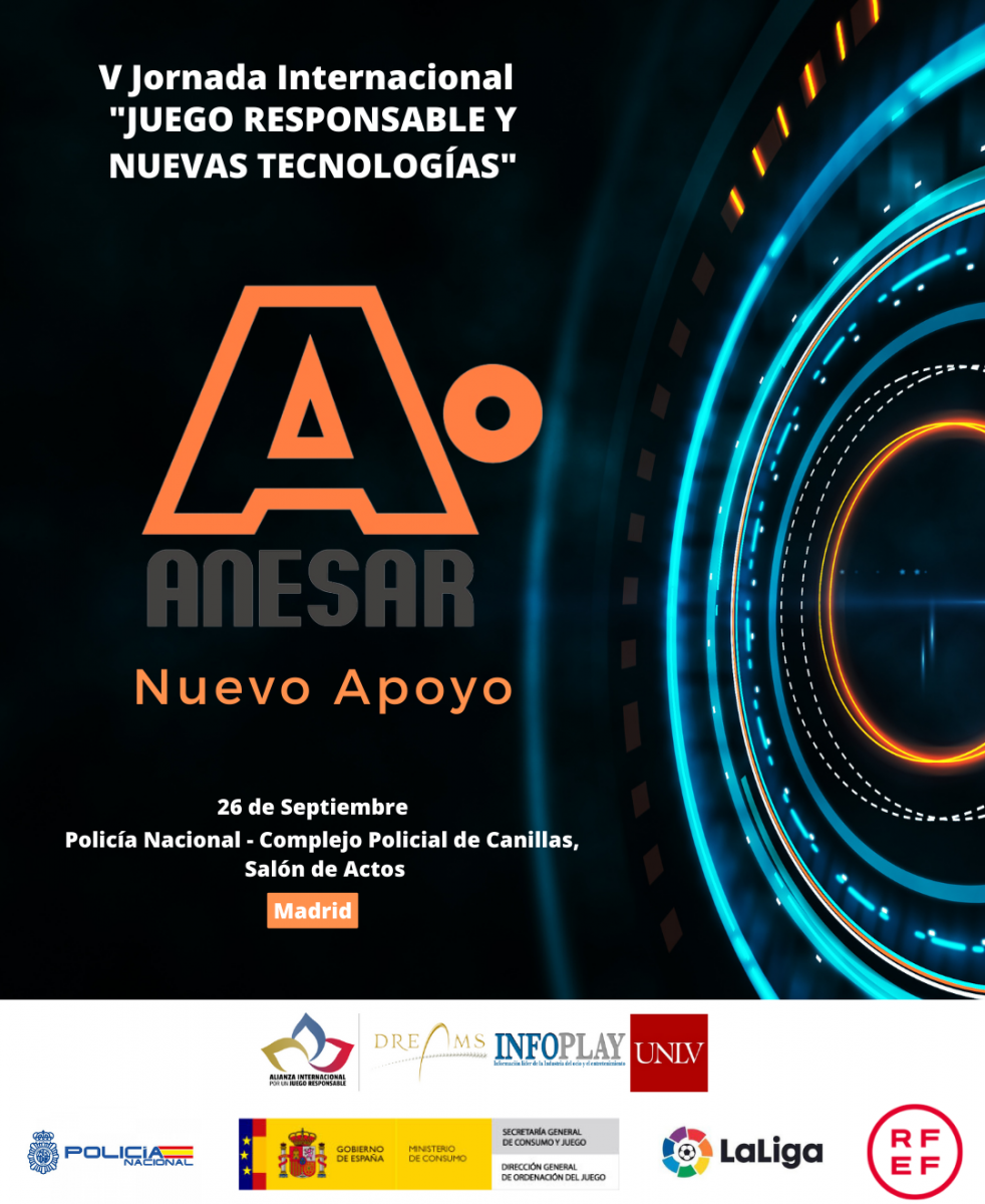 ANESAR muestra su apoyo a la V Jornada Internacional por el Juego Responsable