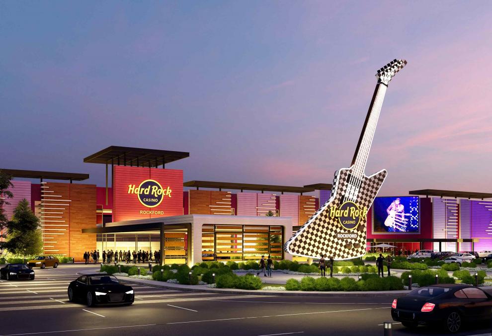 Hard Rock pone la primera piedra en la construcción del futuro Rockford Casino