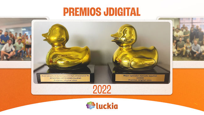 Luckia galardonado por partida doble en los Premios Jdigital