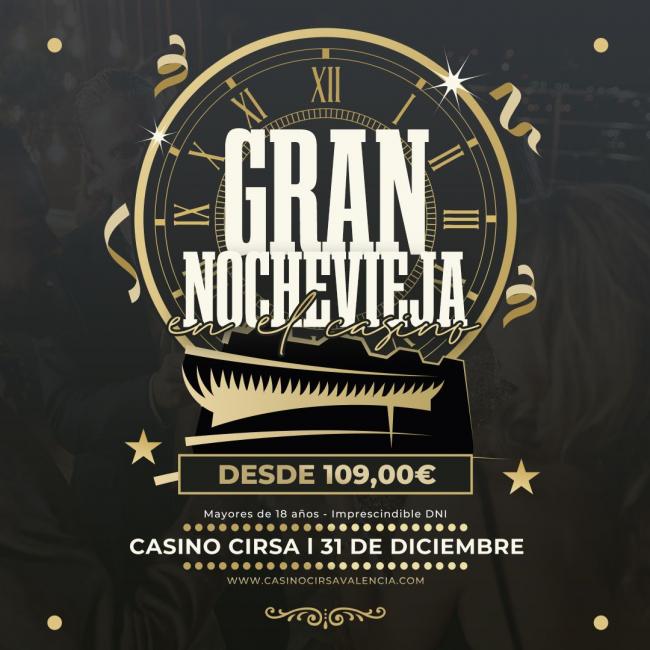 Casino Cirsa Valencia ya ofrece la mejor Nochevieja