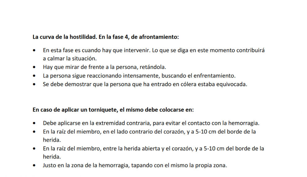 Extracto de la batería de preguntas para el examen de acreditación