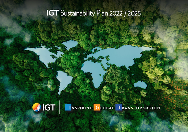 IGT desvela su plan de sostenibilidad para los próximos años