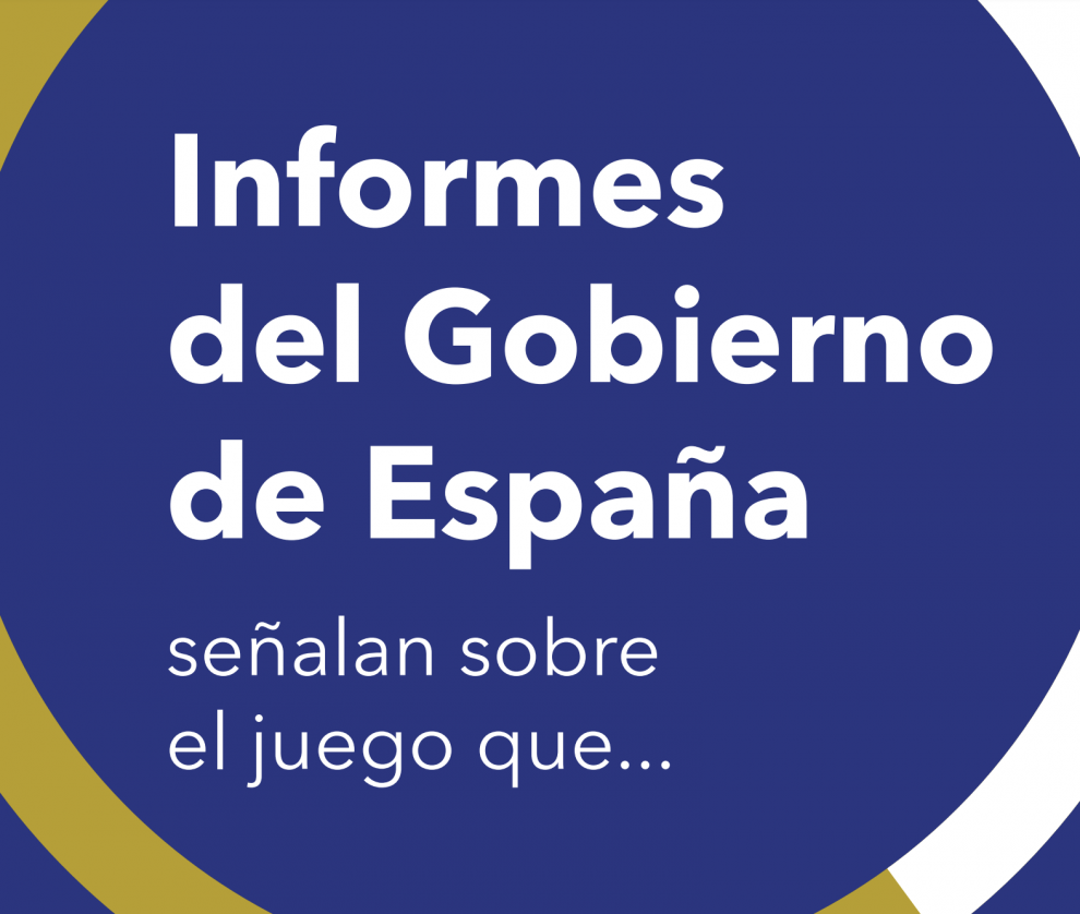 CEJUEGO realiza una excelente infografía con los informes del Gobierno de España sobre juego