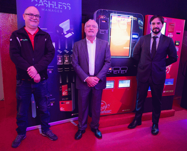 GISTRA en SERVITRONIC presenta su icónico cajero ALL THE MONEY, mejorado a nivel MAGIC