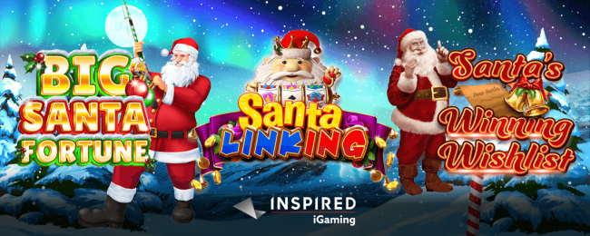 Inspired kicks off the holiday season with three festive online and mobile slot games