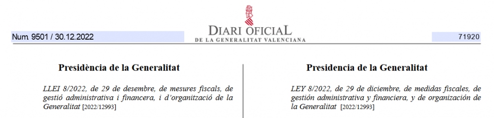 La Comunidad Valenciana publica la tasa al Bingo Electrónico y la obligatoriedad de publicar en el Boletín las sanciones