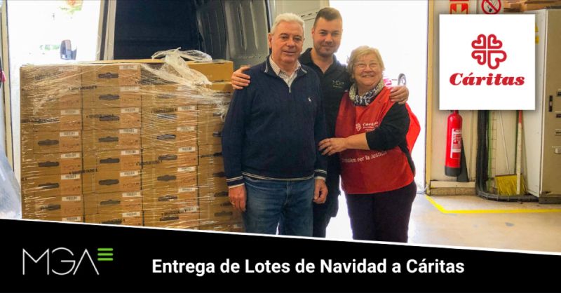 MGA dona 90 lotes navideños a Cáritas Española, RSC