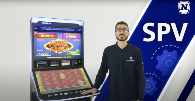 NOVOMATIC Spain explica el menú test de NOVO LINE POWER CASH 