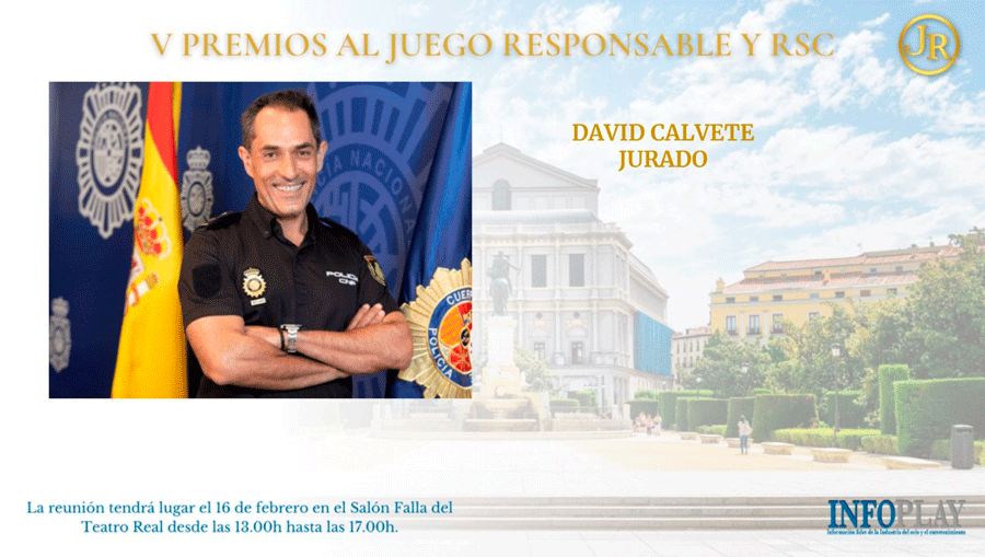 David Calvete, la ejemplaridad de POLICÍA NACIONAL, en el JURADO de la V Edición de los Premios al Juego Responsable y RSC