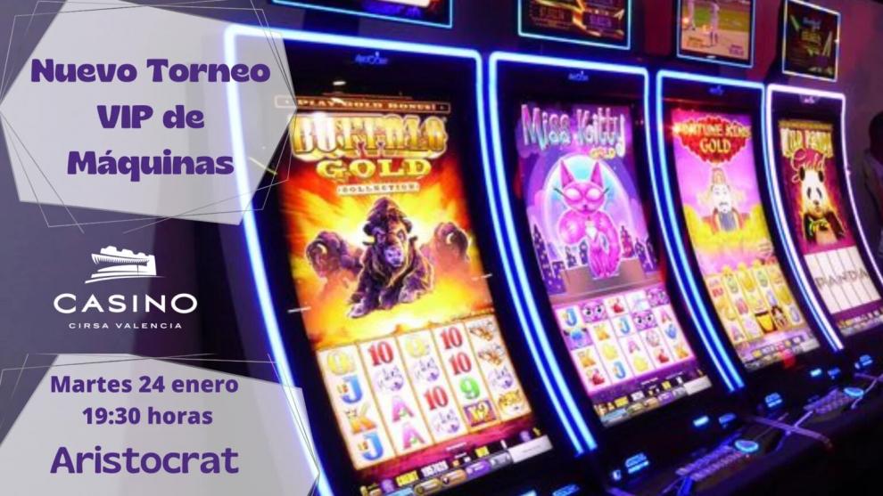 El Casino CIRSA de Valencia organiza un TORNEO VIP con las SÚPER MÁQUINAS de ARISTOCRAT