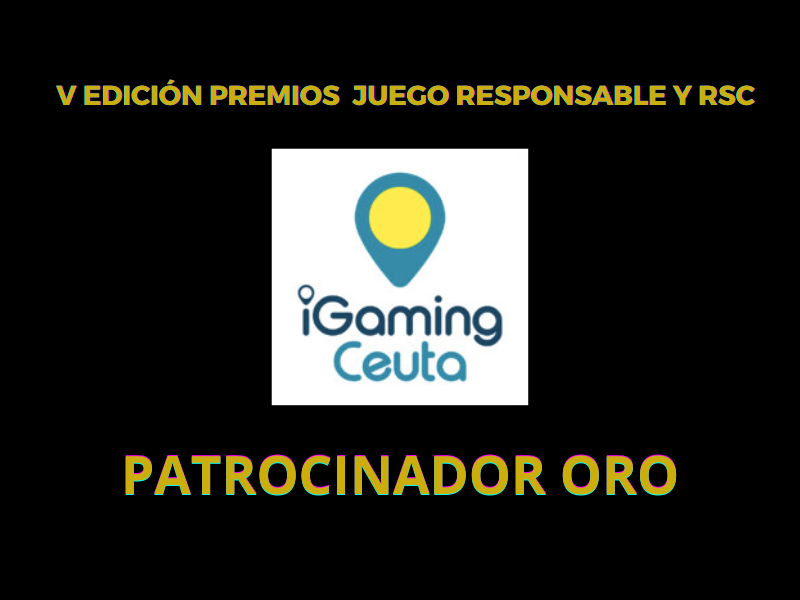 I-GAMING CEUTA, patrocinador ORO en la V EDICIÓN DE PREMIOS AL JUEGO RESPONSABLE Y RSC
