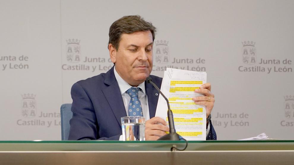 Carlos Fernández Carriedo, consejero portavoz de la Junta