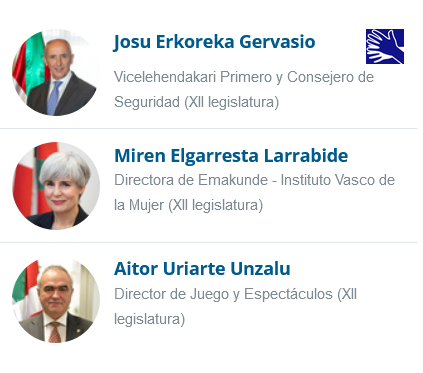 Autoridades asistentes