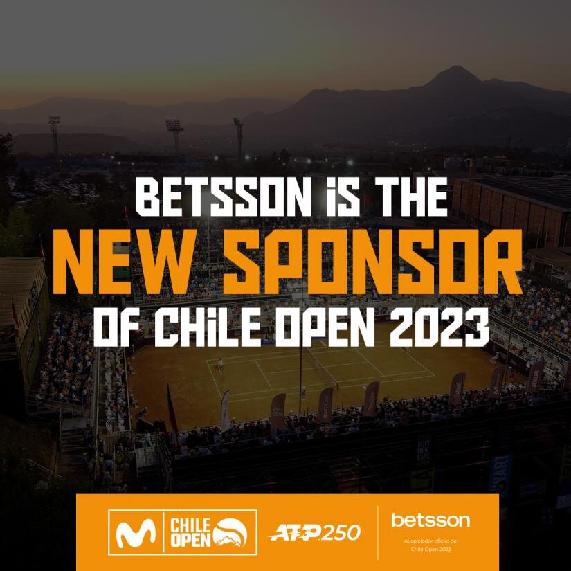 Betsson was a main sponsor of the Chile Open 2023 tennis championship