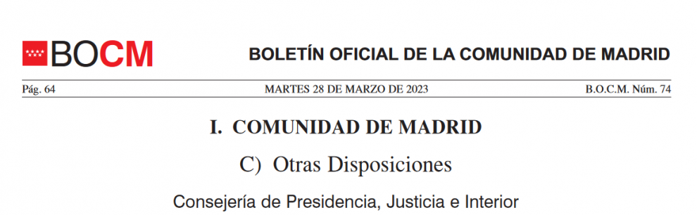 La COMUNIDAD DE MADRID modifica la Orden que regula la modalidad del bingo dinámico