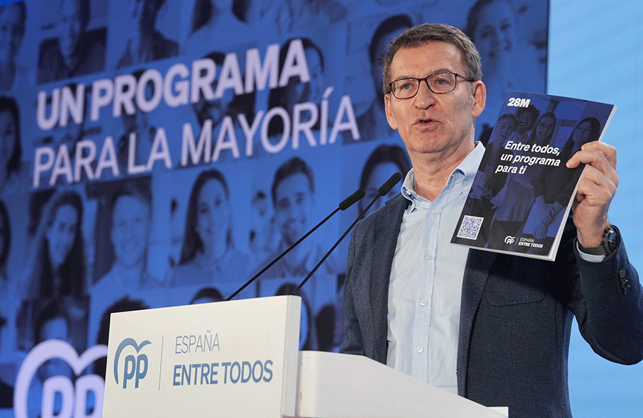 El Partido Popular apuesta por la 'INFORMACIÓN' con respecto al JUEGO en su PROGRAMA marco de las elecciones del 28M 
PUBLICAMOS EL DOCUMENTO COMPLETO
