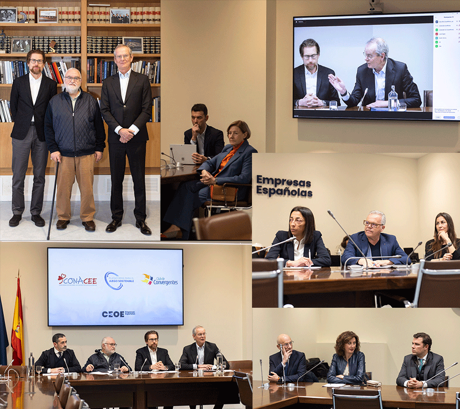 GALERÍA DE FOTOS del acuerdo entre CLUB DE CONVERGENTES, PLATAFORMA JUEGO SOSTENIBLE y CONACEE
PARA PROMOVER LA INCLUSIÓN