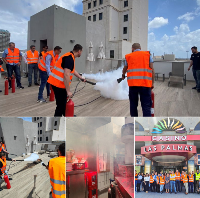 Casino Las Palmas de CIRSA realiza un simulacro de emergencia en tiempo récord